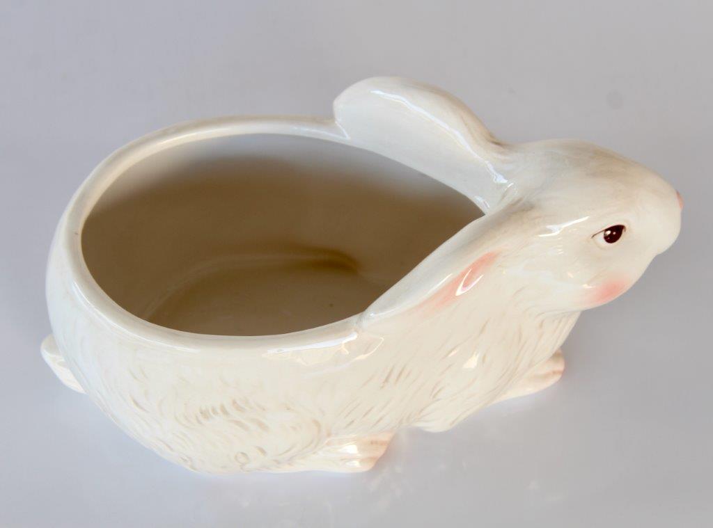 Cream Rabbit Flower Pot